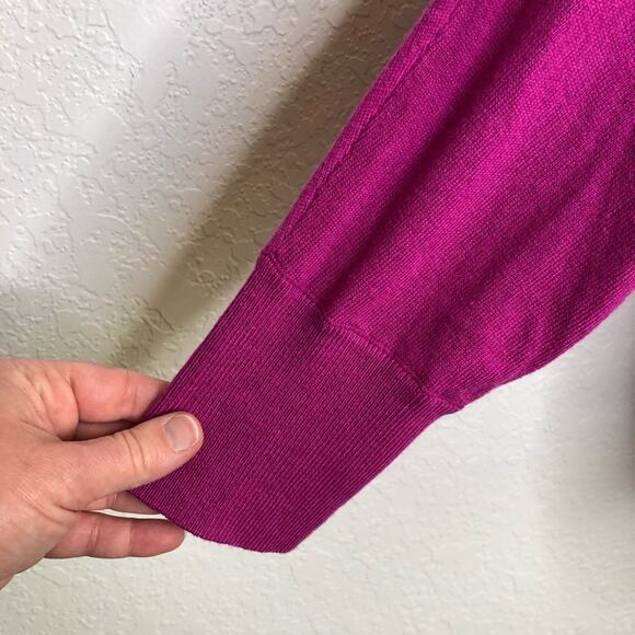 Cabi dark pink open front slightly cropped cardigan sweater size Medium #5013 - Picture 7 of 15